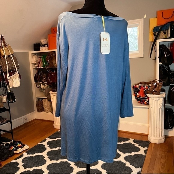 NWT SIMPLY SOUTHERN Blue XXL Tunic - Picture 5 of 9